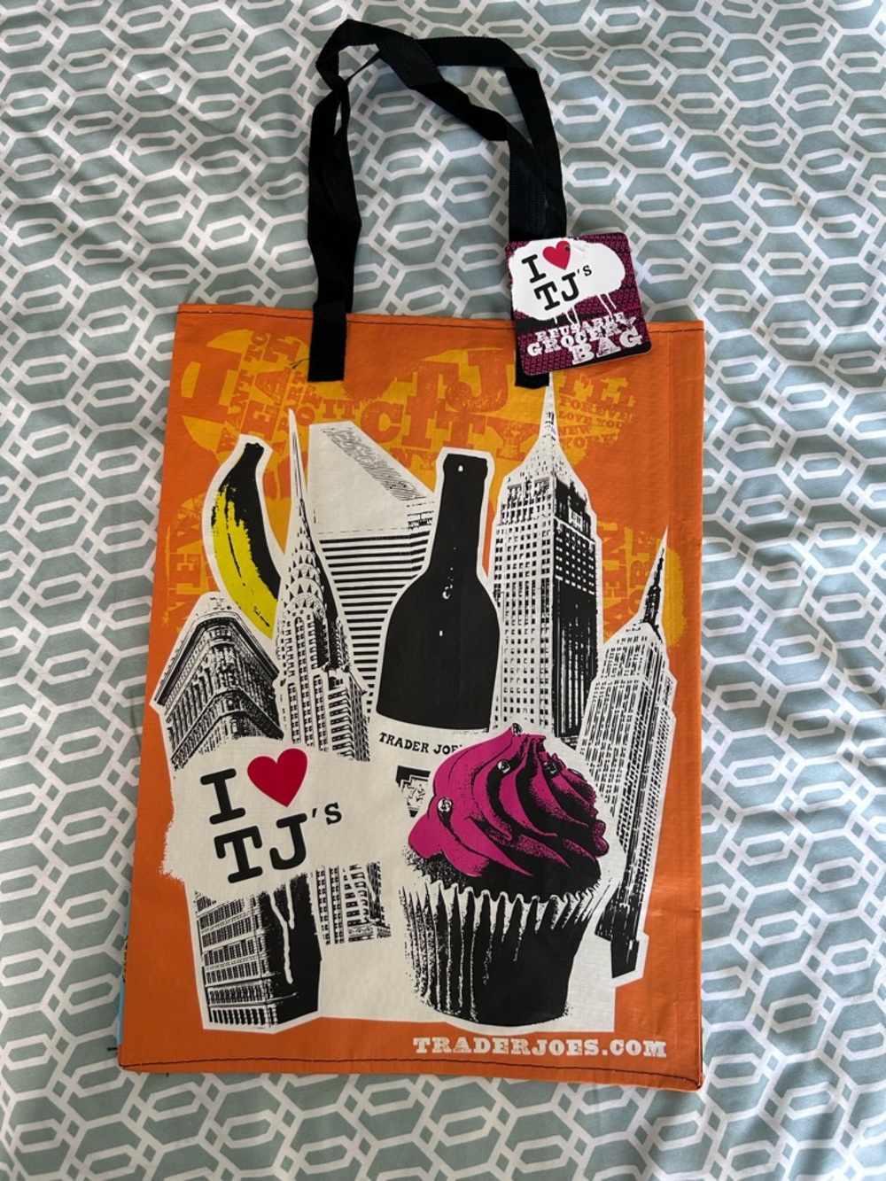 Orange Trader Joe’s Tote Bag-New York